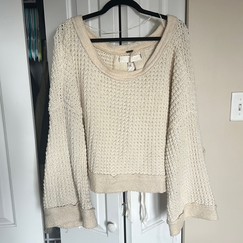 FREE PEOPLE TIE BACK SWEATER